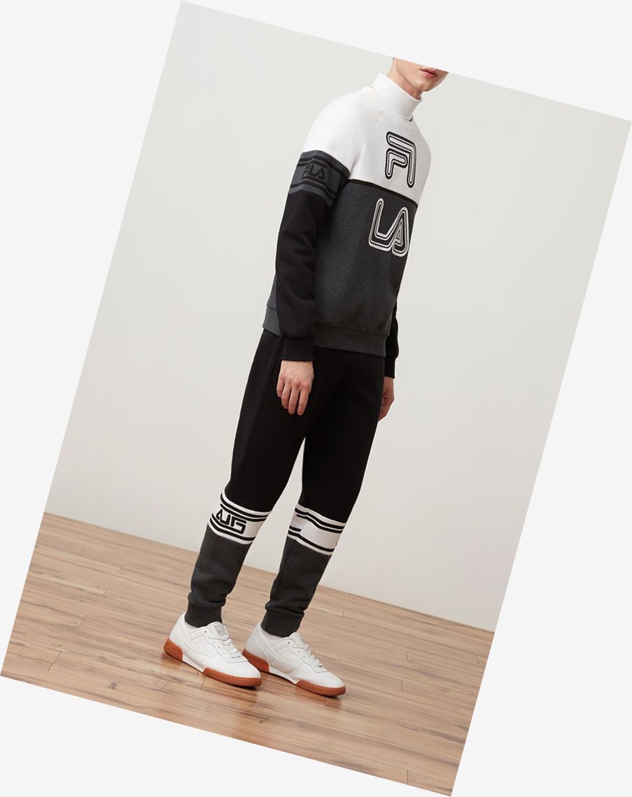 Fila Owen Sweatshirt Wht/Charm/Blk | AJTDL-8261