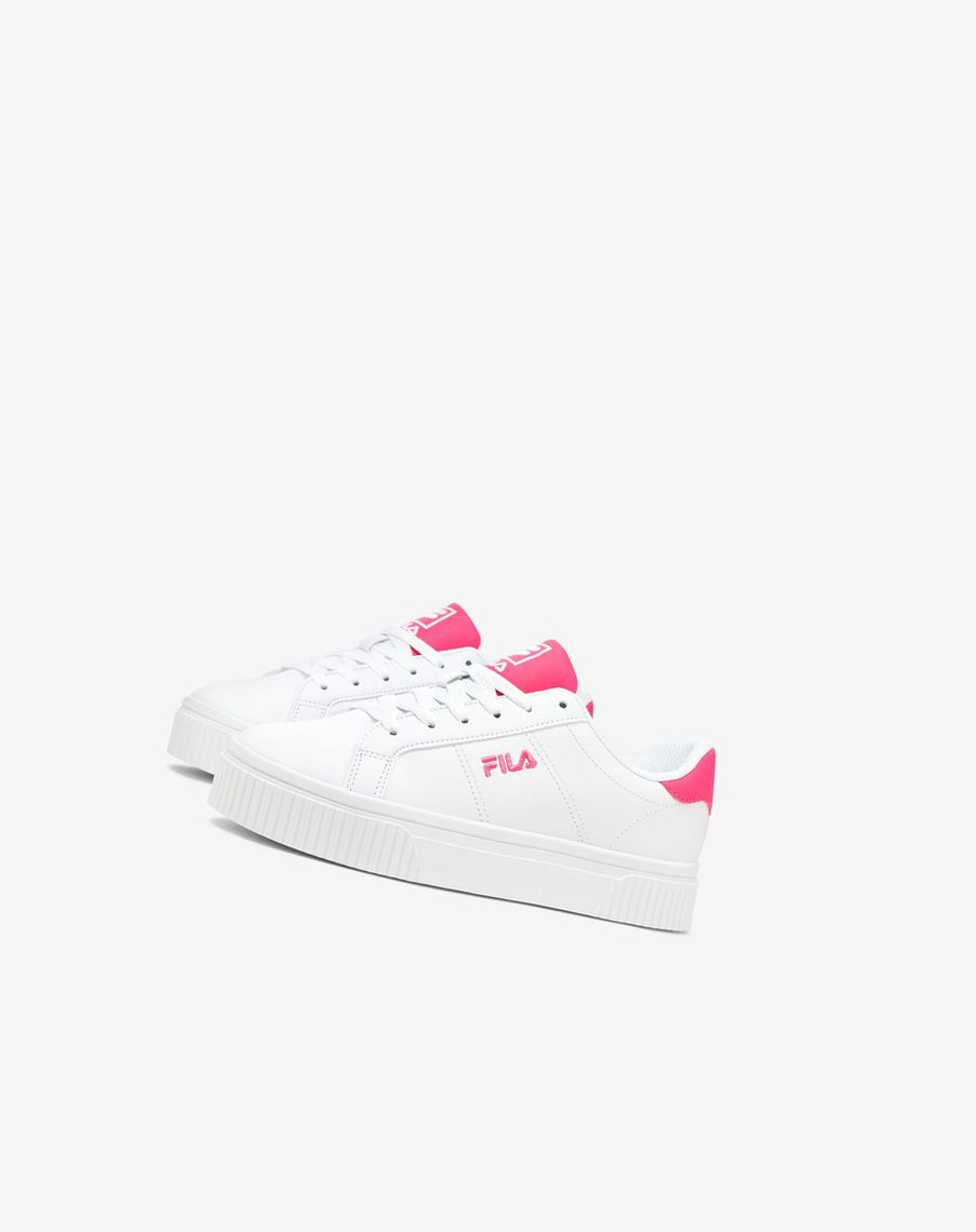 Fila Panache 19 Sneakers Białe Białe Różowe | CQETR-6951