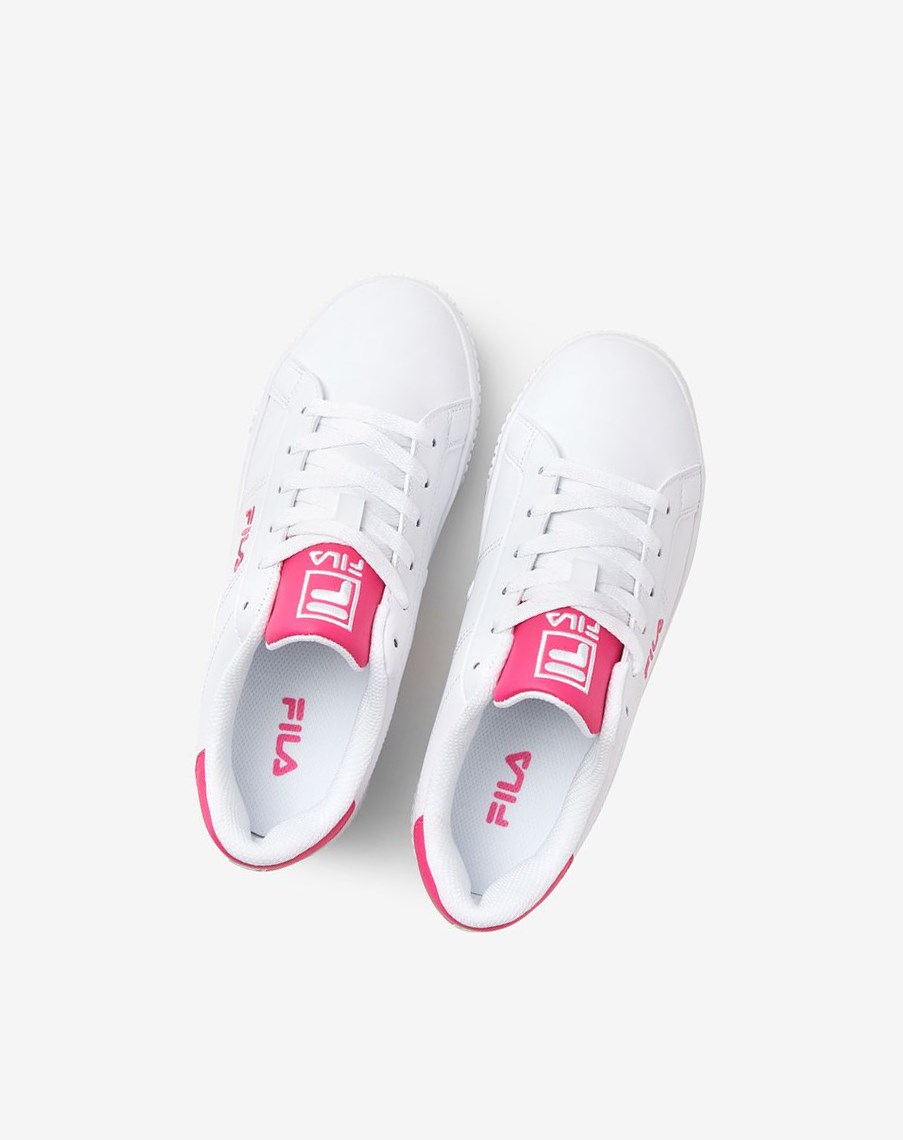 Fila Panache 19 Sneakers Białe Białe Różowe | CQETR-6951