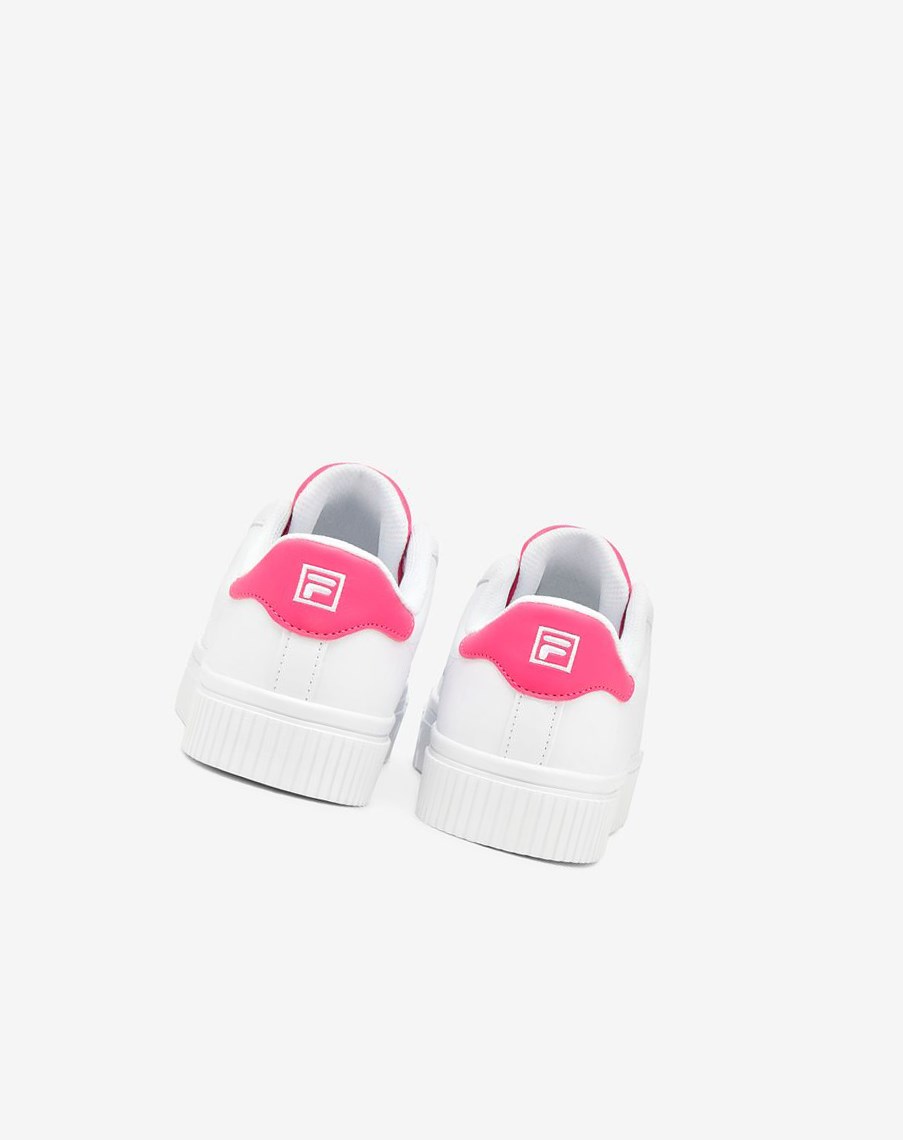 Fila Panache 19 Sneakers Białe Białe Różowe | CQETR-6951