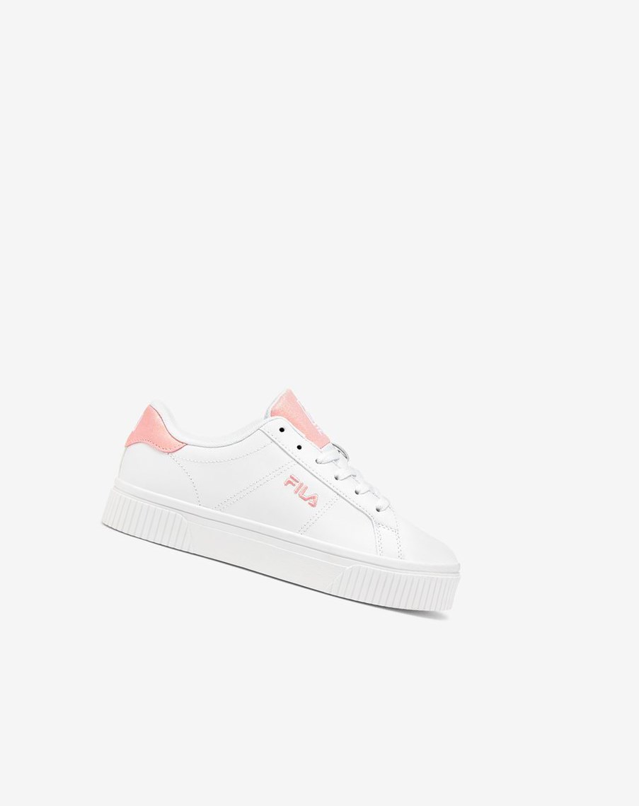 Fila Panache Glitter Sneakers Białe Białe Różowe | EOUWZ-1289