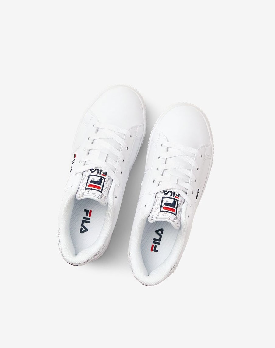 Fila Panache Multi Sneakers Białe Białe Czerwone | IWCNO-3801