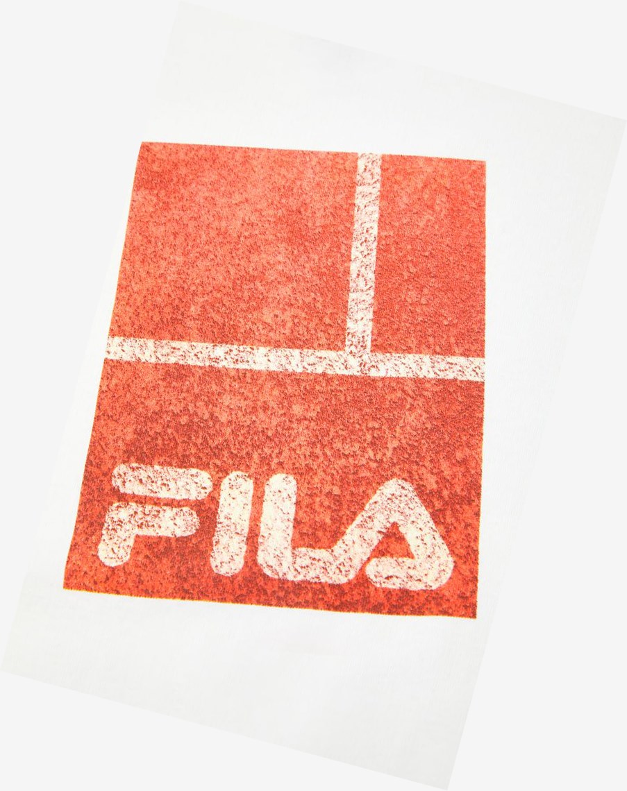 Fila Paris Tee Białe | HCMQZ-3471