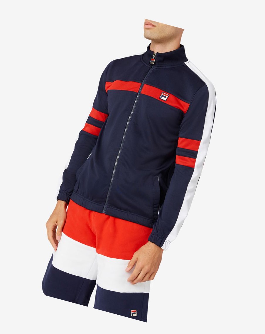 Fila Peridot Track Jacket 410 Peacoat | IOPWZ-6379