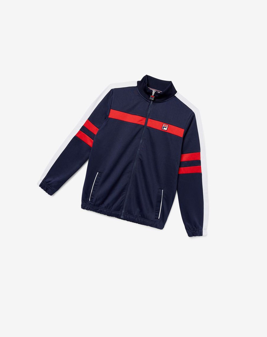 Fila Peridot Track Jacket 410 Peacoat | IOPWZ-6379