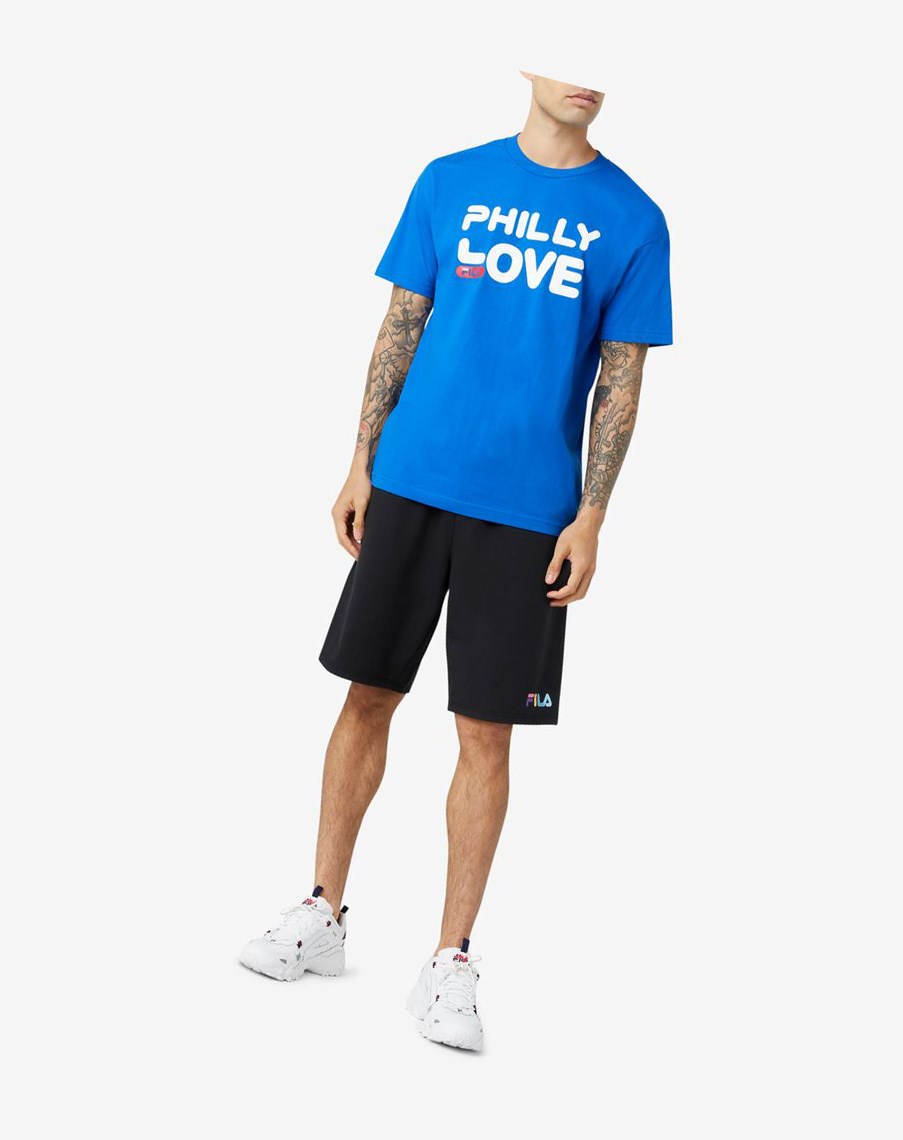 Fila Philly Love Tee Niebieskie Niebieskie | EPXCF-1287