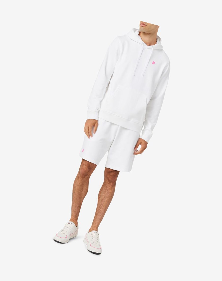 Fila Phoenix Hoodie Białe Różowe | EYXLO-5643