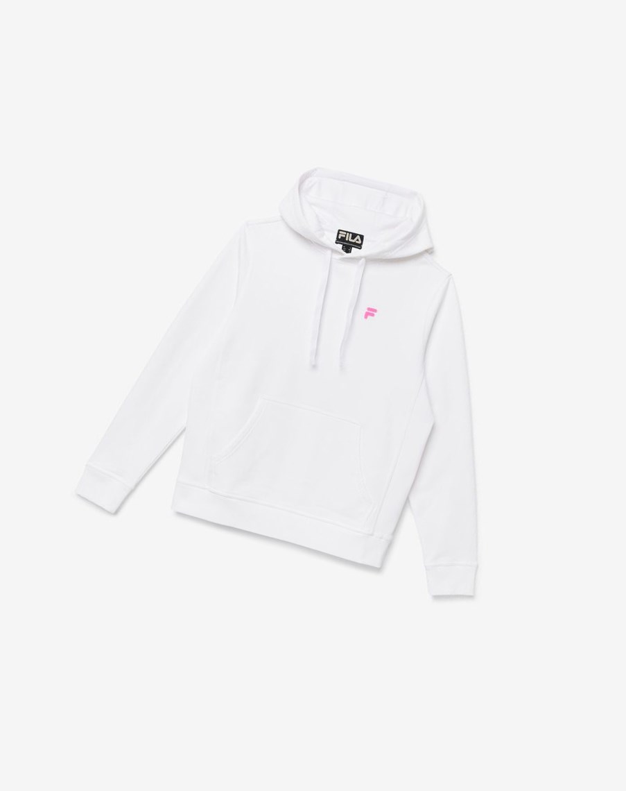 Fila Phoenix Hoodie Białe Różowe | EYXLO-5643