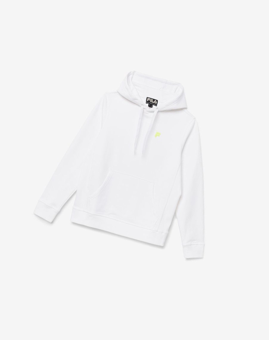 Fila Phoenix Hoodie Białe Żółte | UPQXS-6391