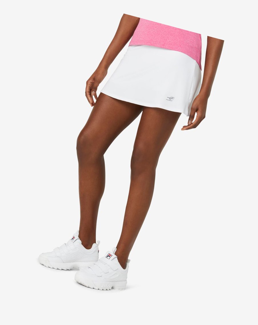 Fila Pickleball Flounce Skort Białe | NXPJH-6780