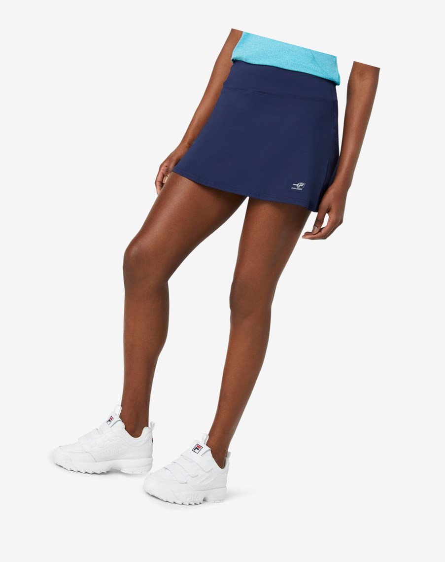 Fila Pickleball Flounce Skort Granatowe | DWBOQ-0632