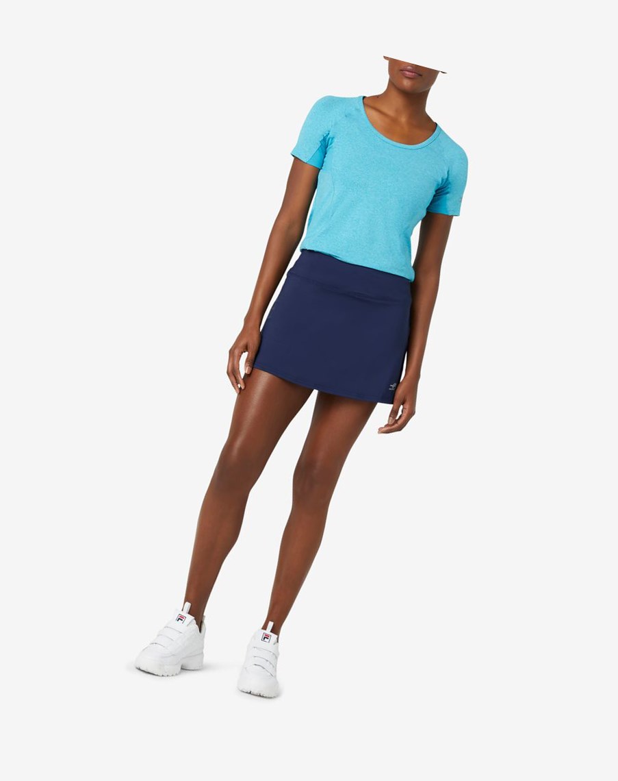 Fila Pickleball Flounce Skort Granatowe | DWBOQ-0632