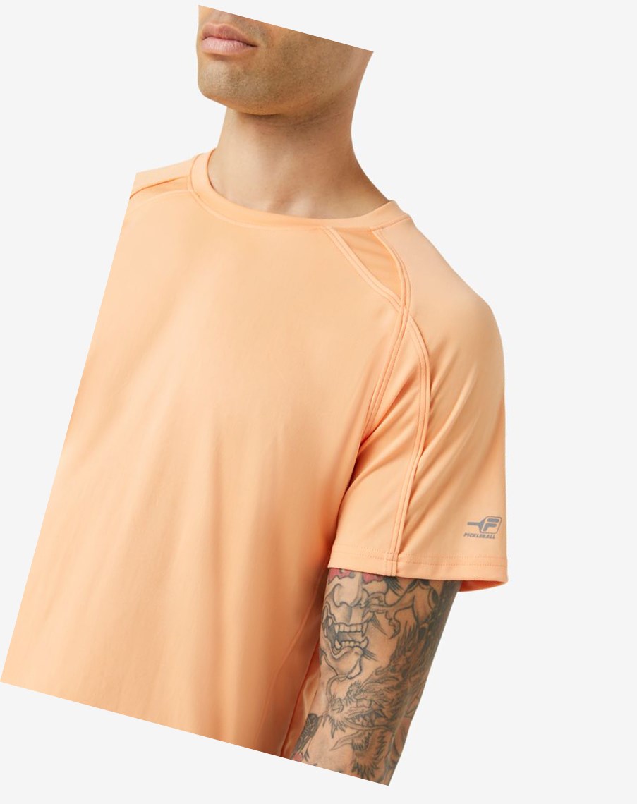 Fila Pickleball Krótkie Sleeve Crew 818 Cantaloupe | OACUE-5407