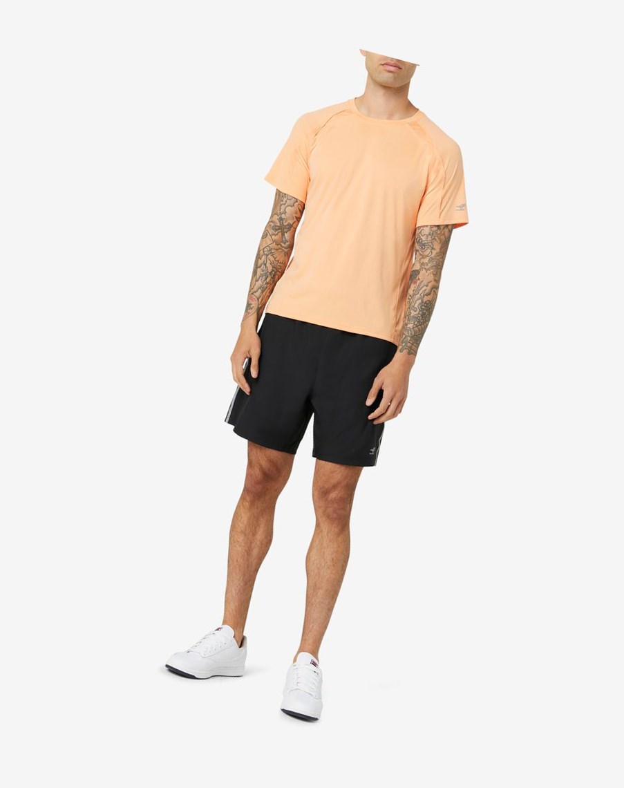 Fila Pickleball Krótkie Sleeve Crew 818 Cantaloupe | XDGER-8749