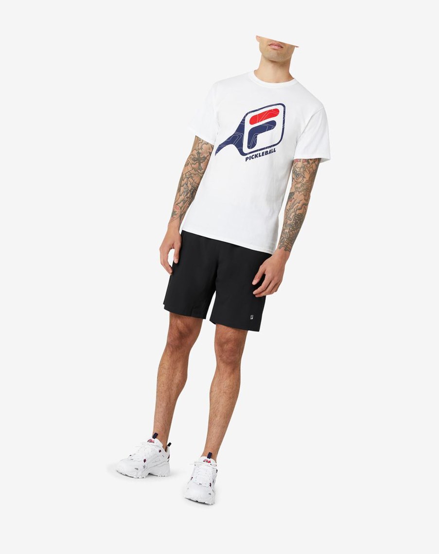 Fila Pickleball Paddle Tee Białe | ZBWQF-2518