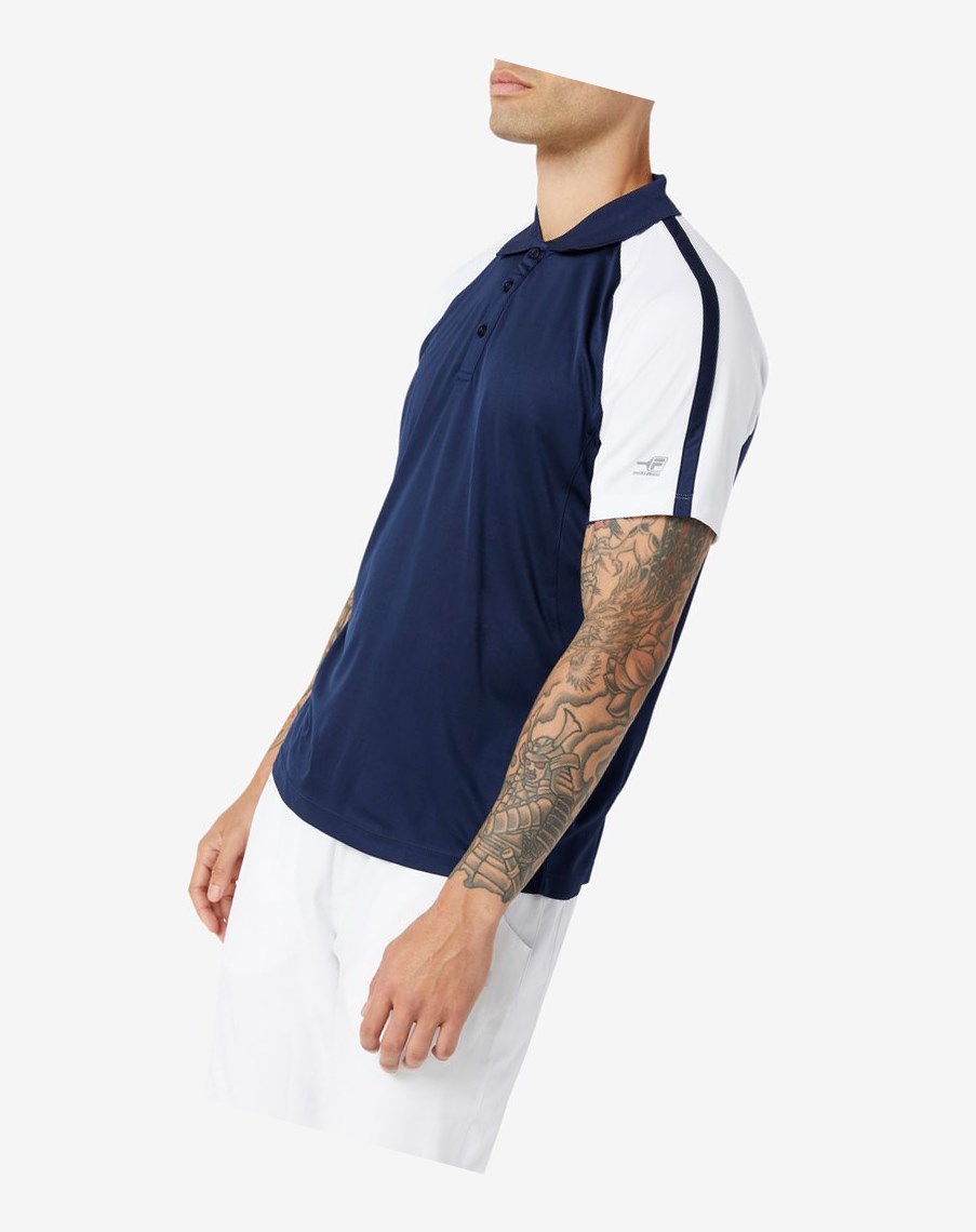 Fila Pickleball Polo Granatowe Białe | VRWNP-1689