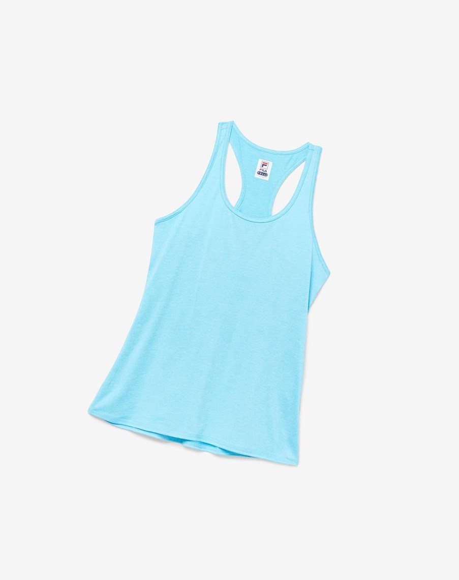 Fila Pickleball Racerback Tank 480 Bluefish Heather | EFTSK-3847