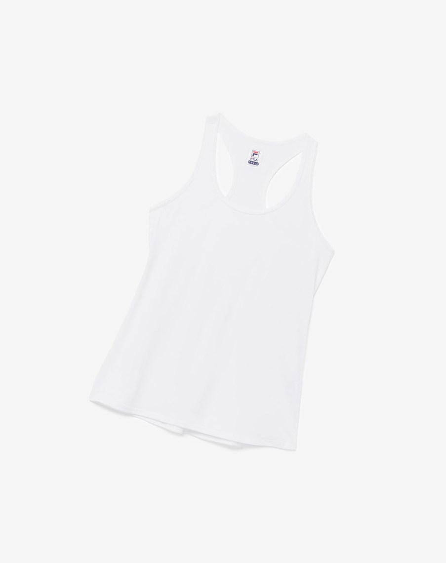 Fila Pickleball Racerback Tank Białe | RMDXT-4623