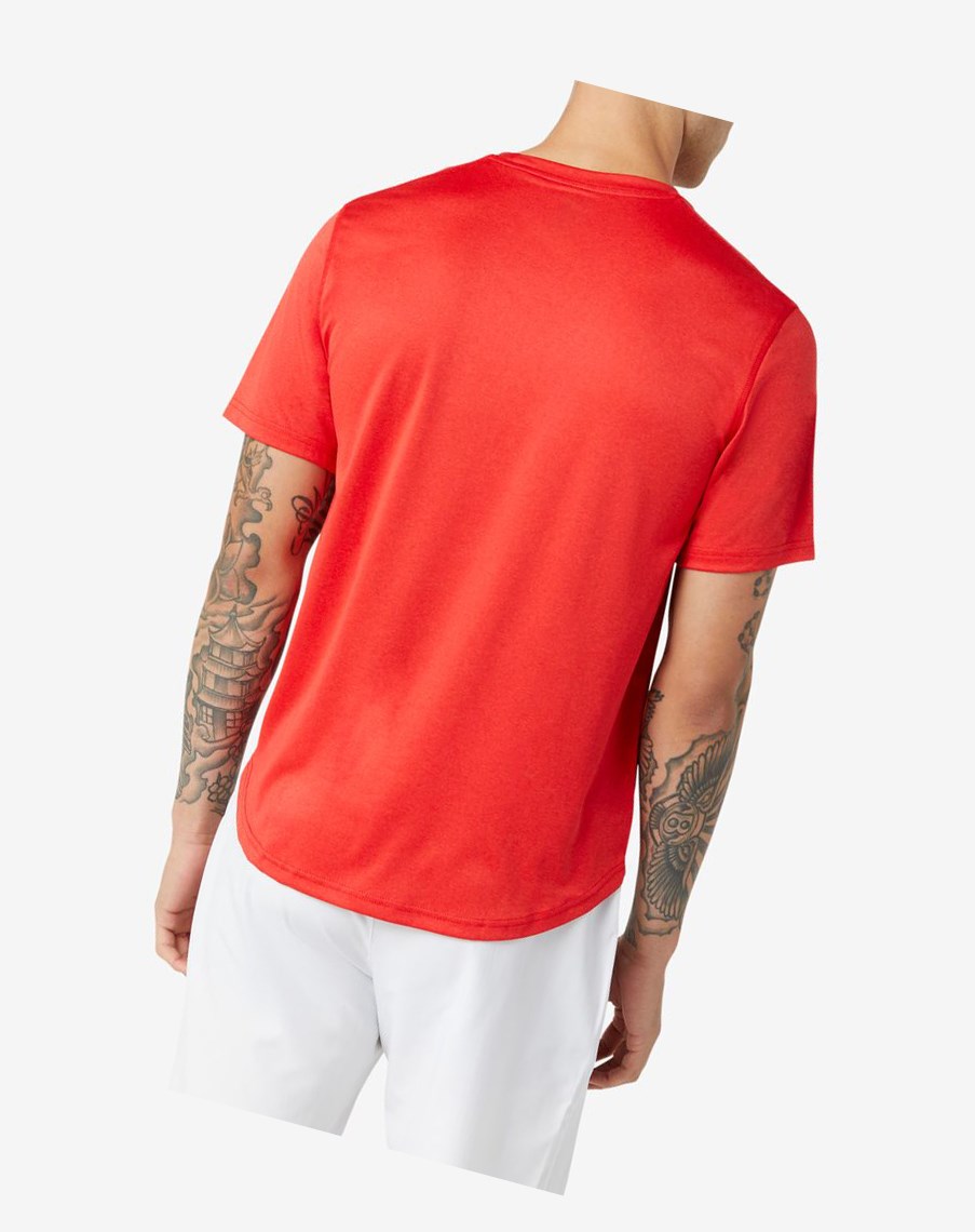 Fila Pickleball Scallop Hem Crew Czerwone | JLIUW-9176