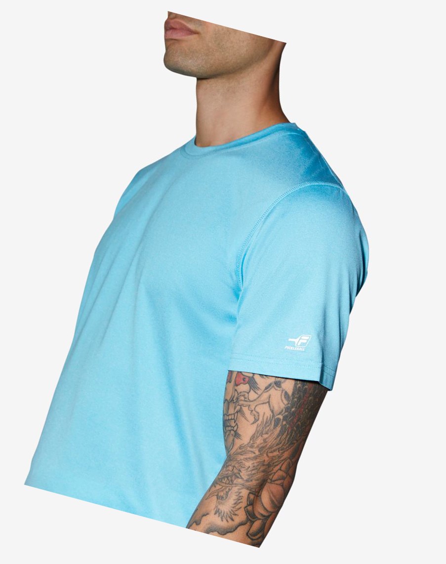 Fila Pickleball Scallop Hem Crew Niebieskie | DOVAZ-5163