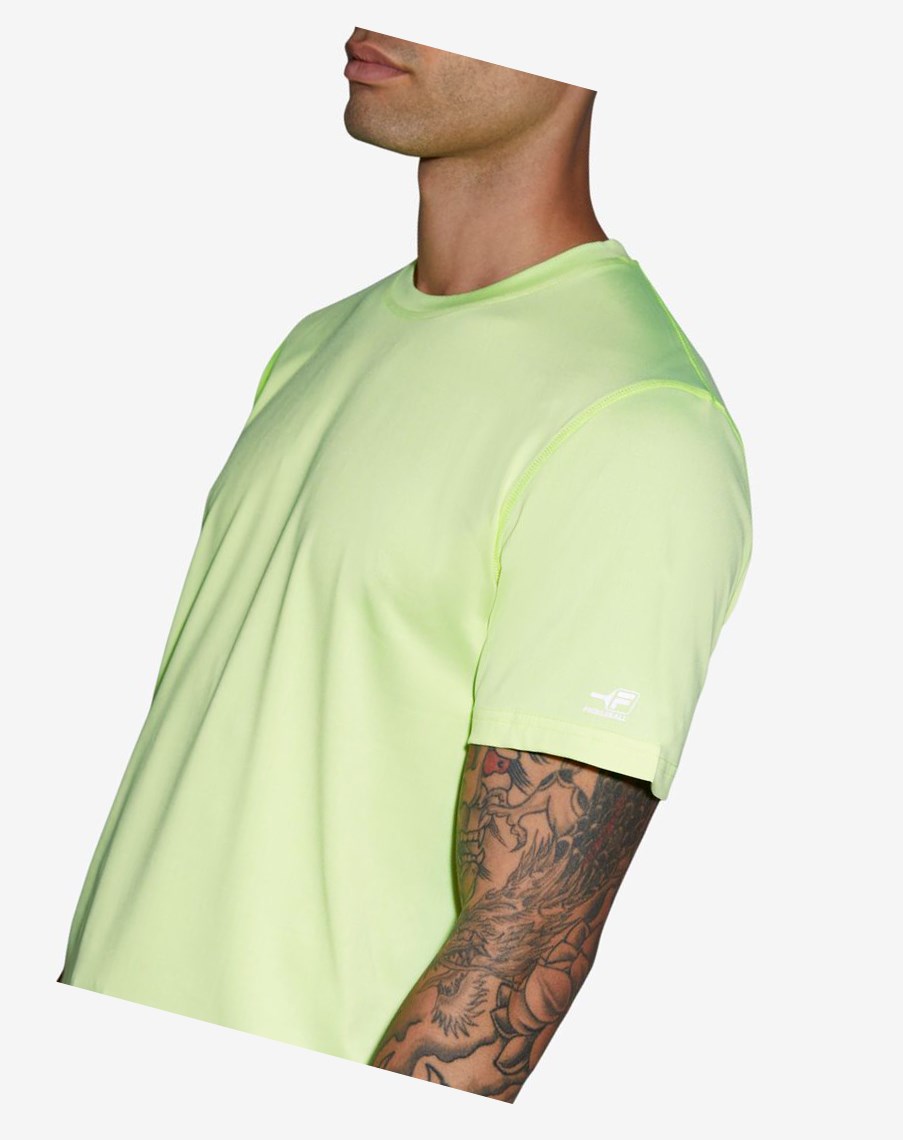 Fila Pickleball Scallop Hem Crew Żółte | QPWJC-1076