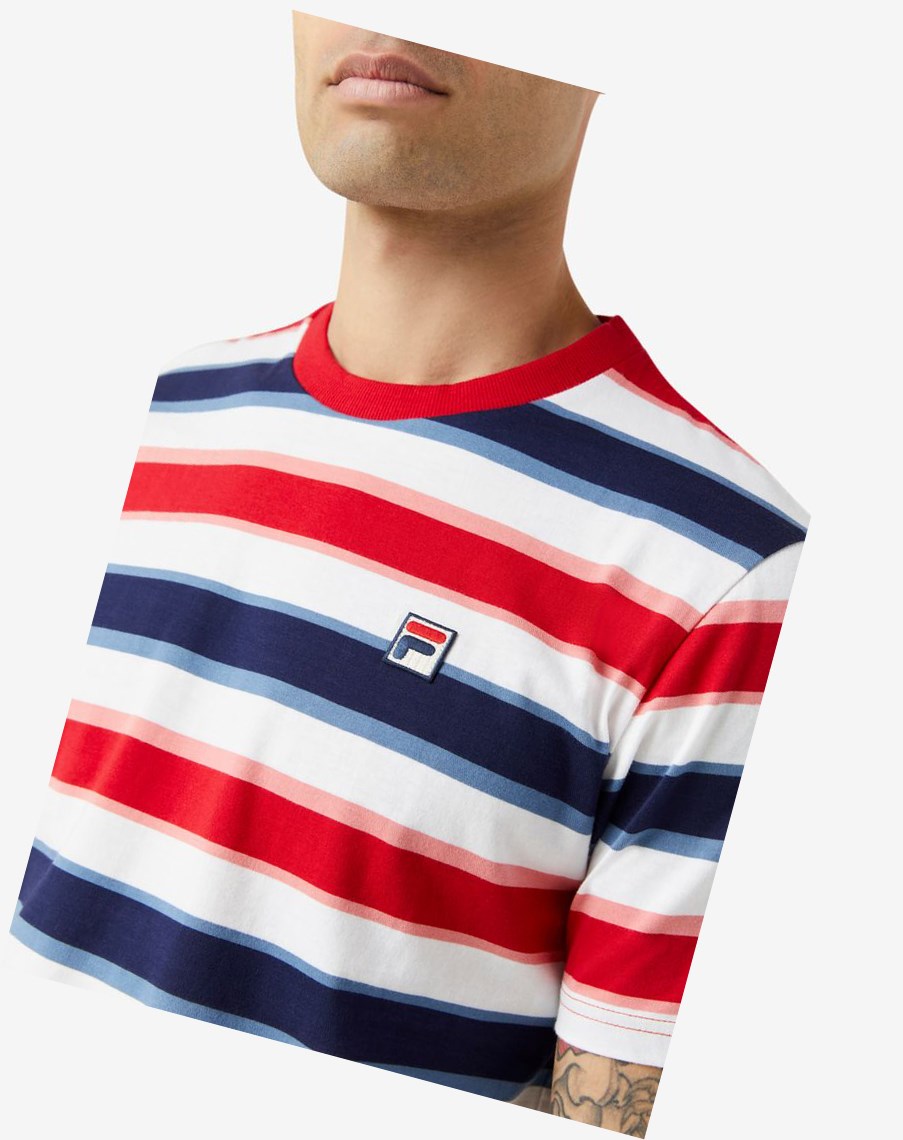 Fila Pietersite Tee Czerwone | DEAFV-5690