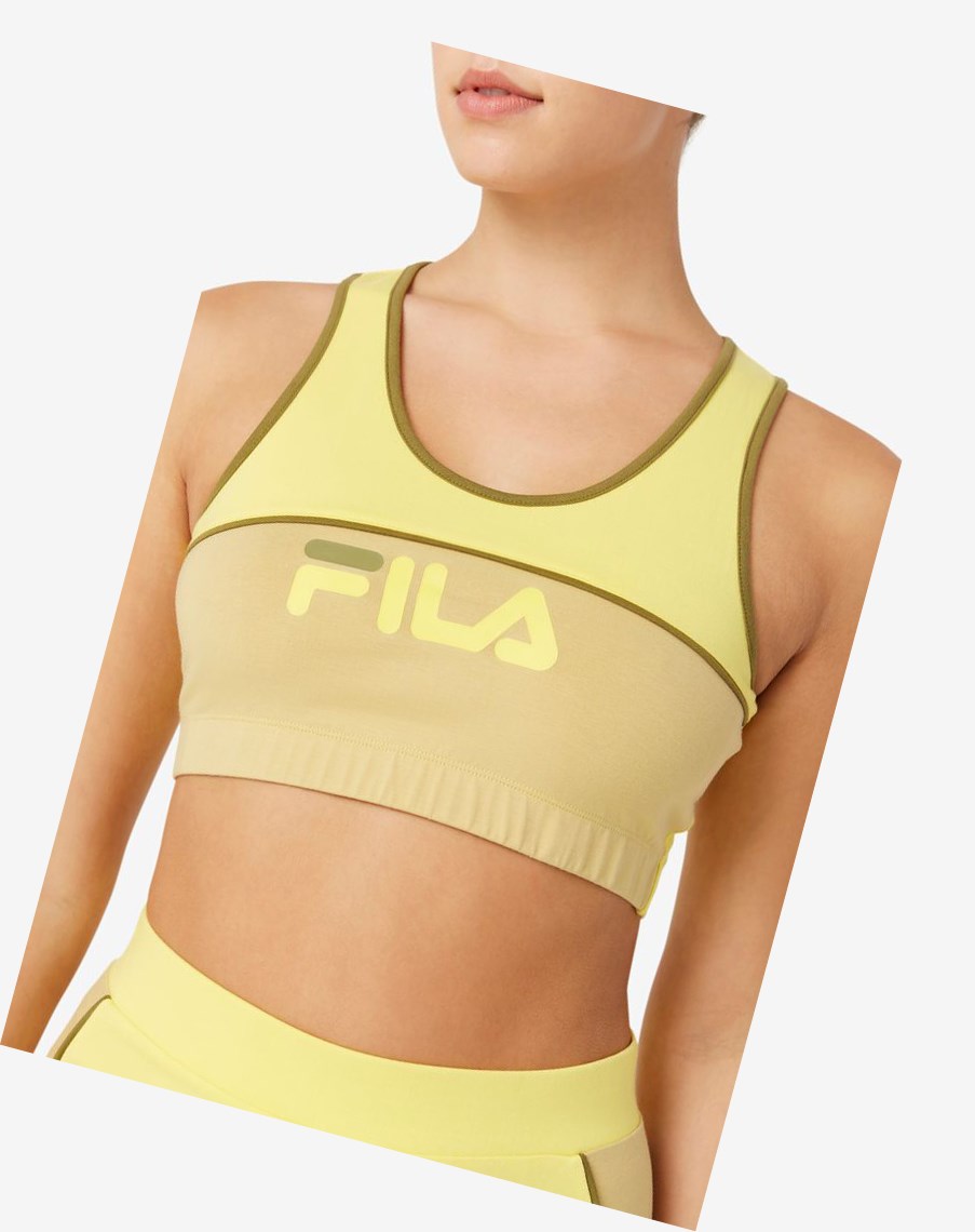 Fila Poesia Bra Top Oliwkowe | CBWJX-6023