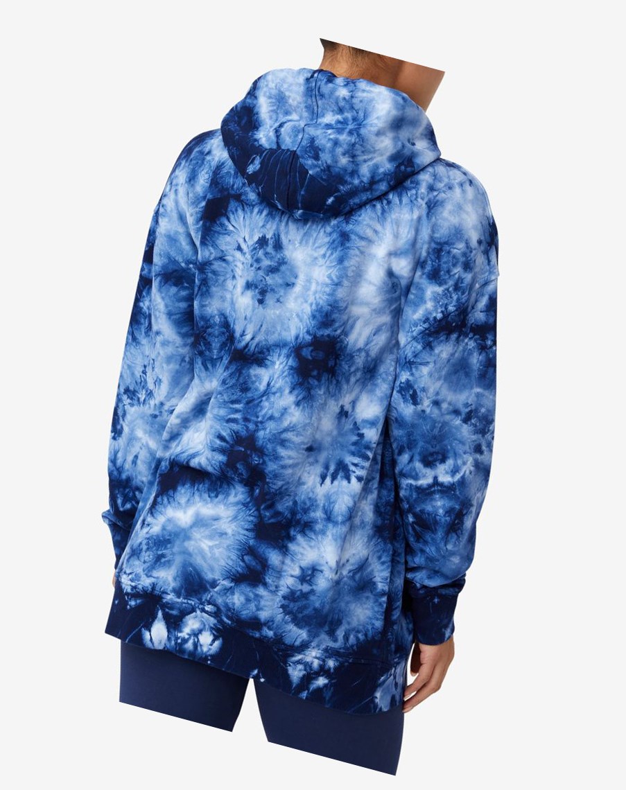 Fila Presley Tie Dye Hoodie Peacoattiedye | HWDQR-2086