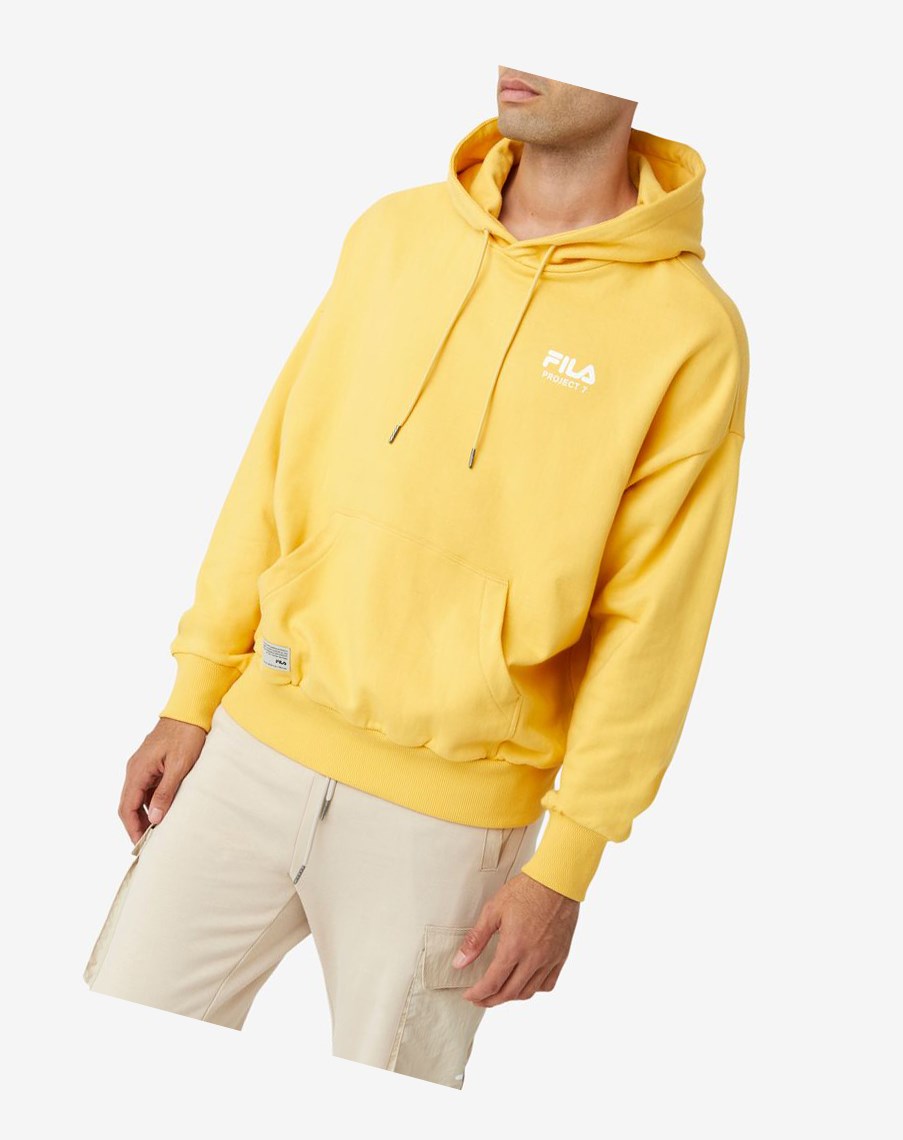 Fila Project 7 Hoodie Musztardowe | LARTQ-1523