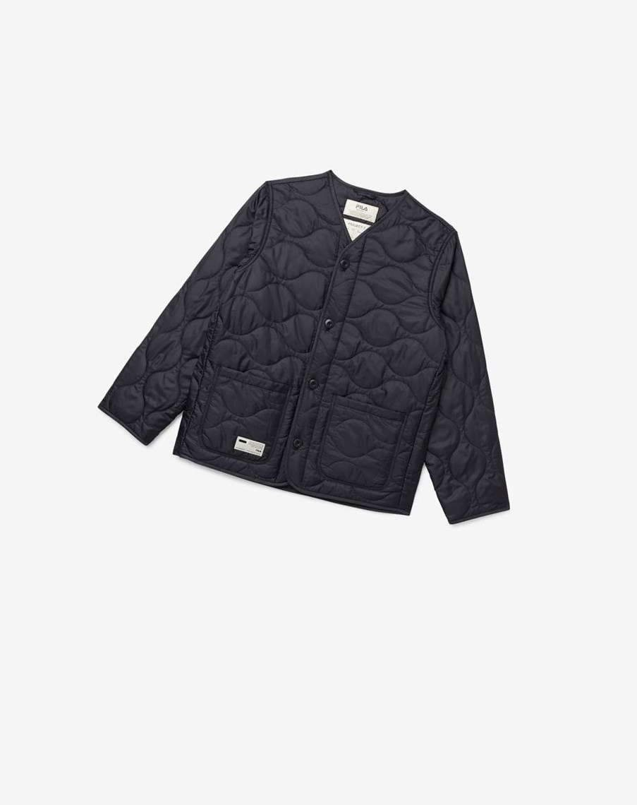 Fila Project 7 Lekkie Pikowana Jacket Czarne | DPIYN-2651