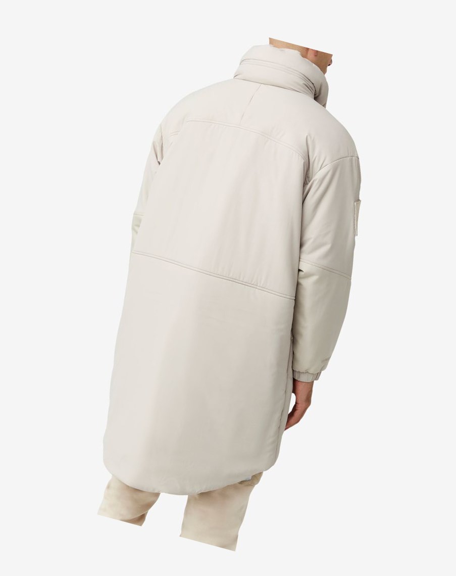 Fila Project 7 Long Watowany Coat Beżowe | HNFUW-5974