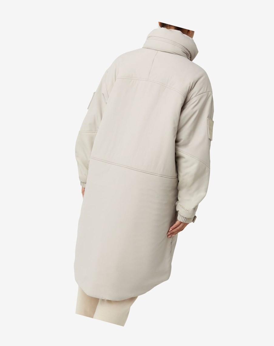 Fila Project 7 Long Watowany Coat Beżowe | XZVHI-4657