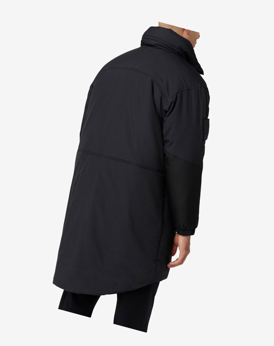 Fila Project 7 Long Watowany Coat Czarne | RENKM-7983