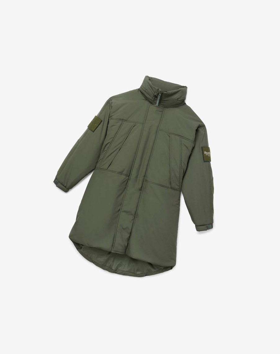 Fila Project 7 Long Watowany Coat Khaki | GXSYD-0162