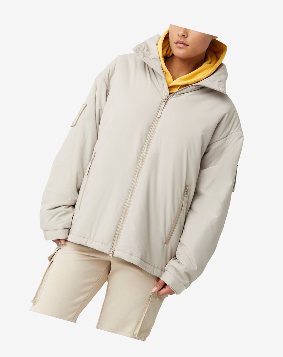 Fila Project 7 Watowany Jacket Beżowe | MAHNC-4658