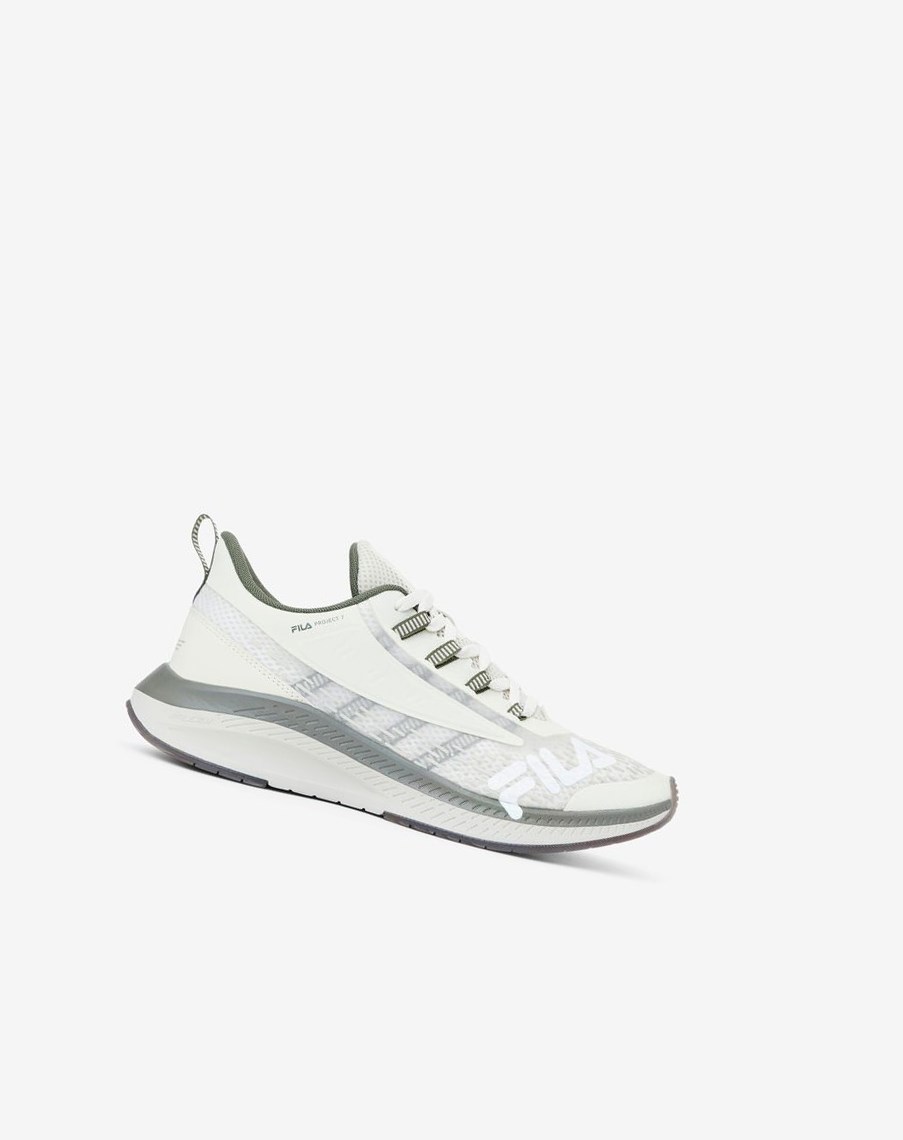 Fila Project 7 Wavelet Alpha Biegania Shoes Zielone Białe Zielone | NXPGU-3760