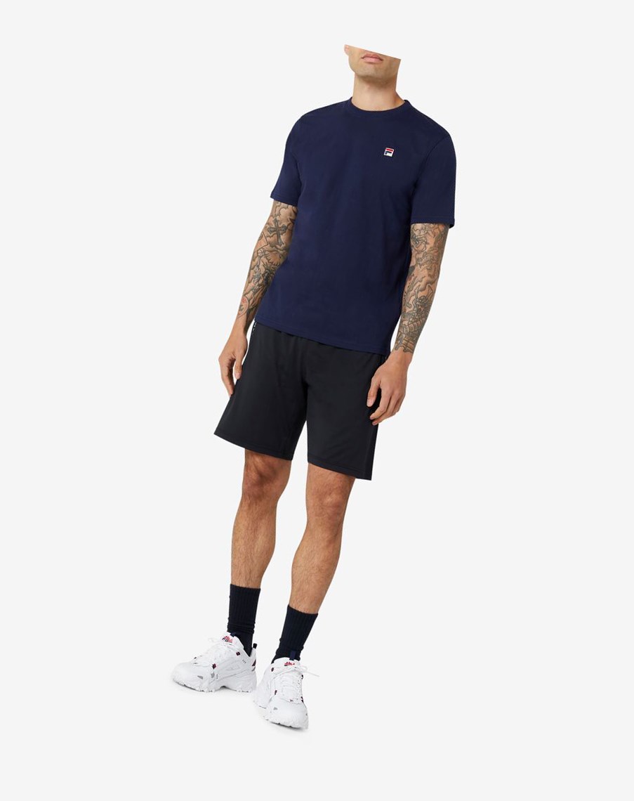 Fila Quartz Tee 410 Peacoat | MEXGK-8509