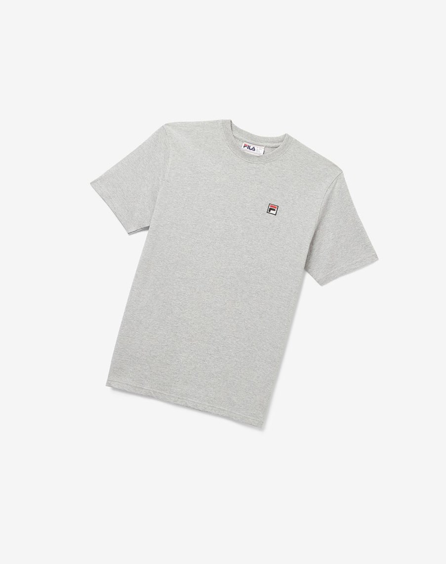 Fila Quartz Tee Szare | QVAIT-7485