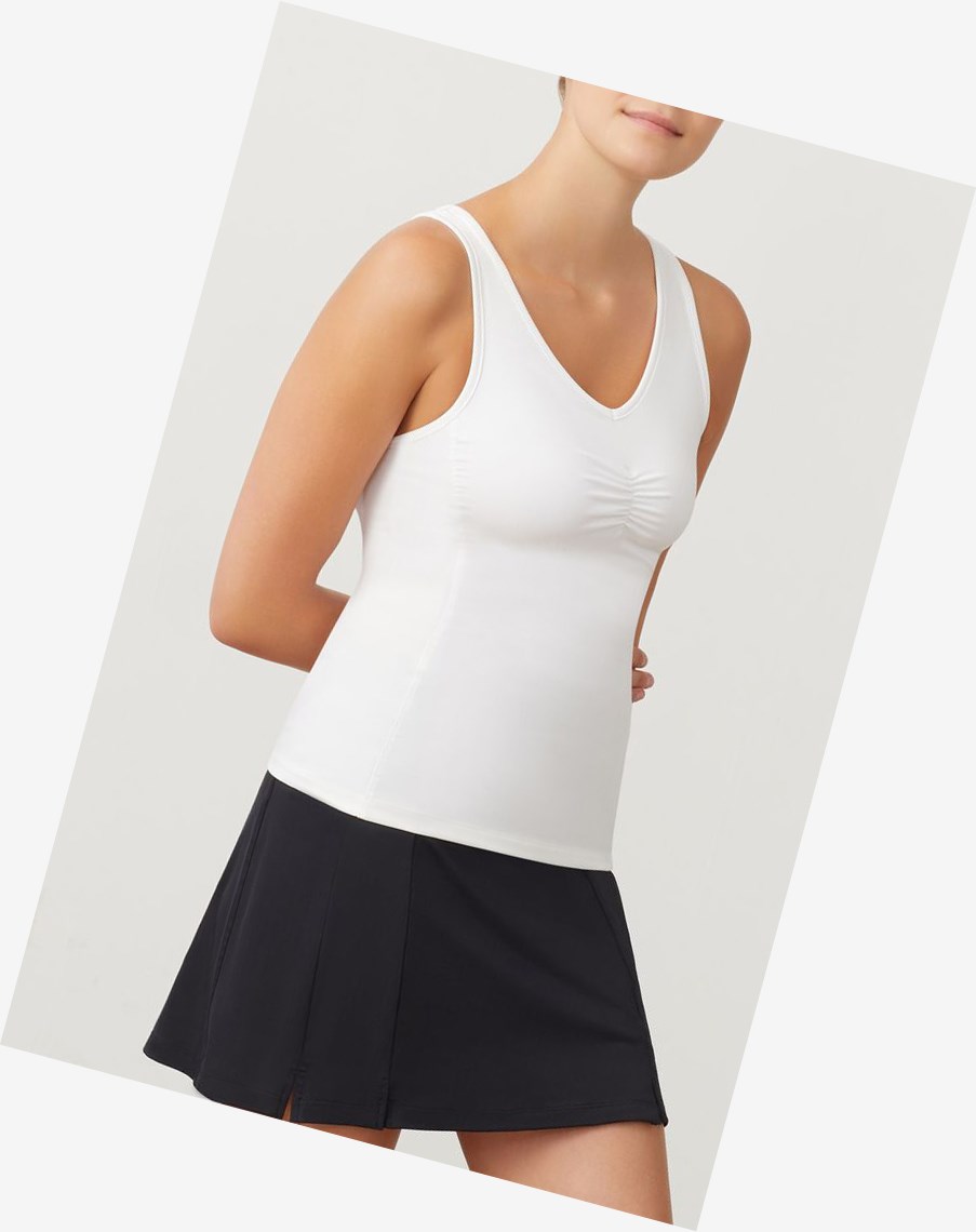 Fila Racerback Tank Białe | XCTLH-9875