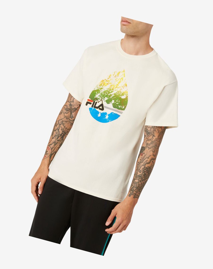 Fila Raindrop Tee 132 Gardenia | EKWGP-4287