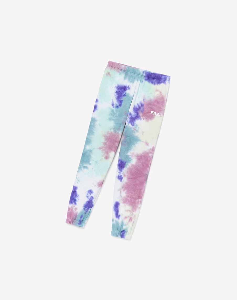 Fila Raleigh Tie Dye Jogger Niebieskie | MSRKO-1465