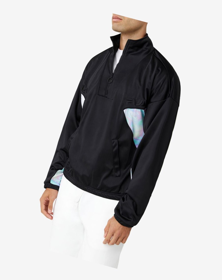 Fila Rally Track Jacket Czarne | FHRKZ-8604