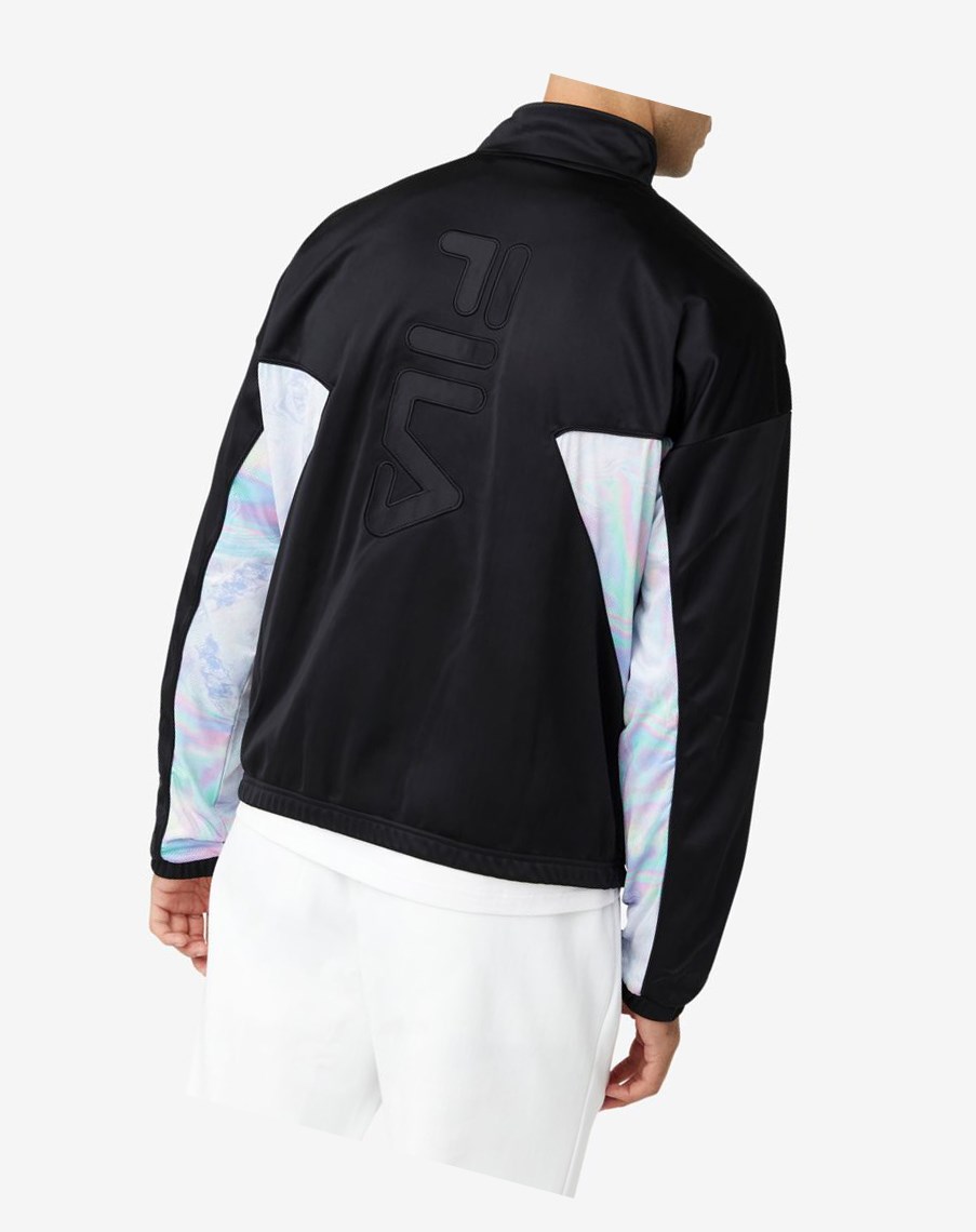 Fila Rally Track Jacket Czarne | FHRKZ-8604