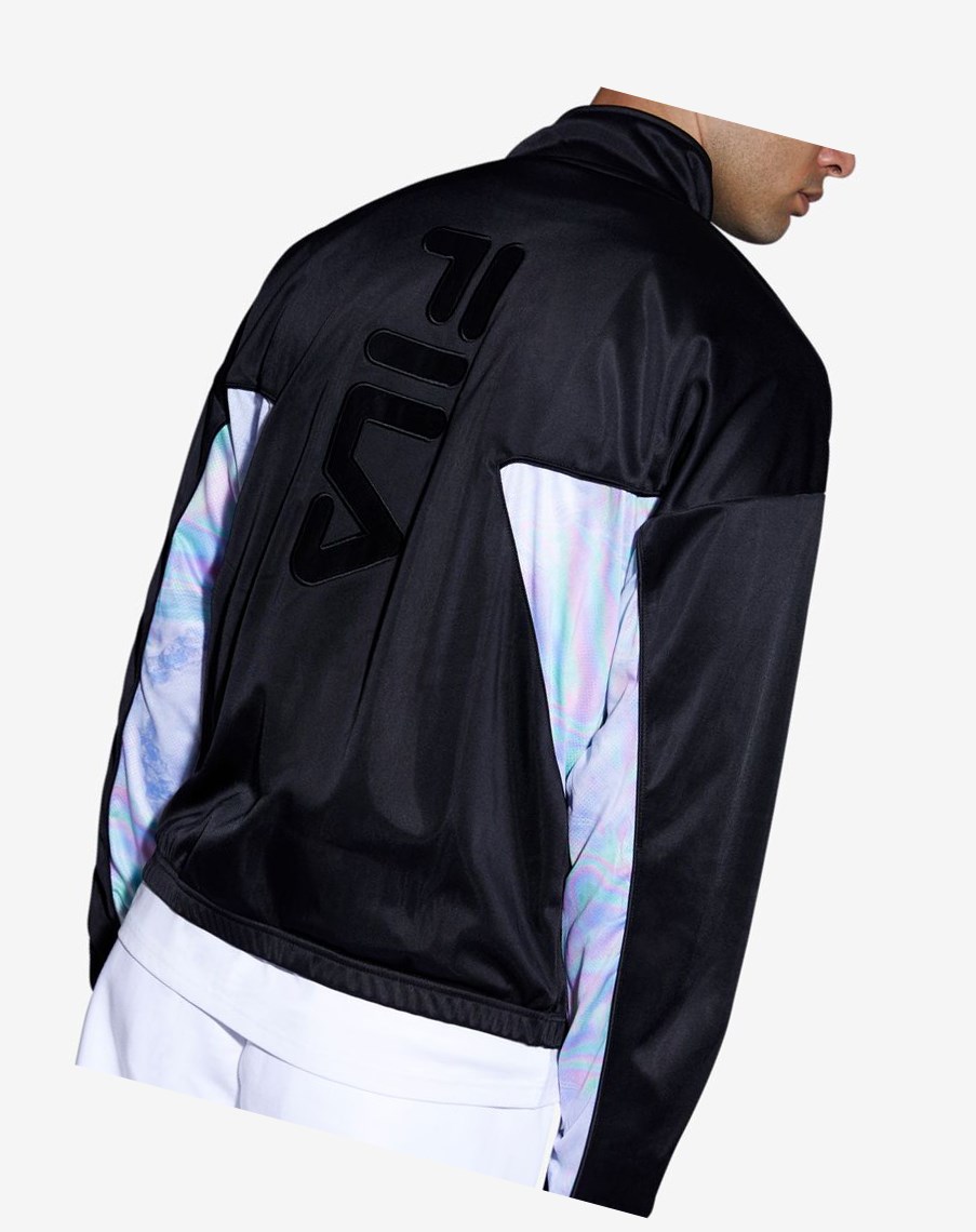 Fila Rally Track Jacket Czarne | FHRKZ-8604