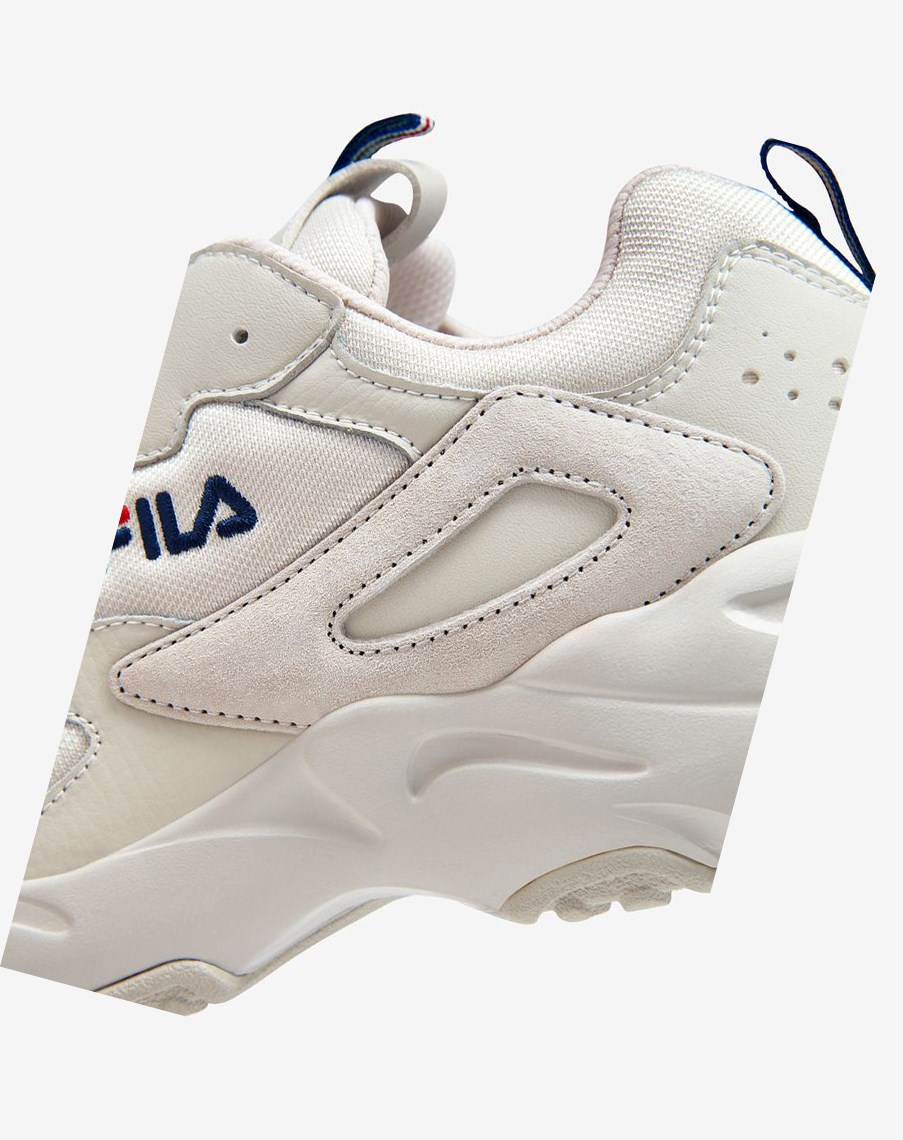 Fila Ray Tracer Cement Sneakers Granatowe Czerwone | NRMCJ-4852