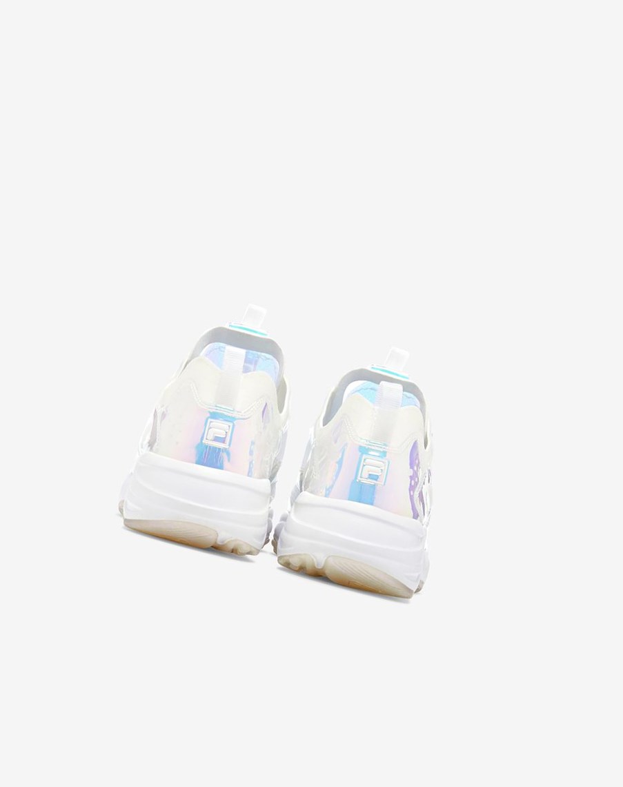 Fila Ray Tracer Iridescent Sneakers Białe Białe | NVKPC-3851