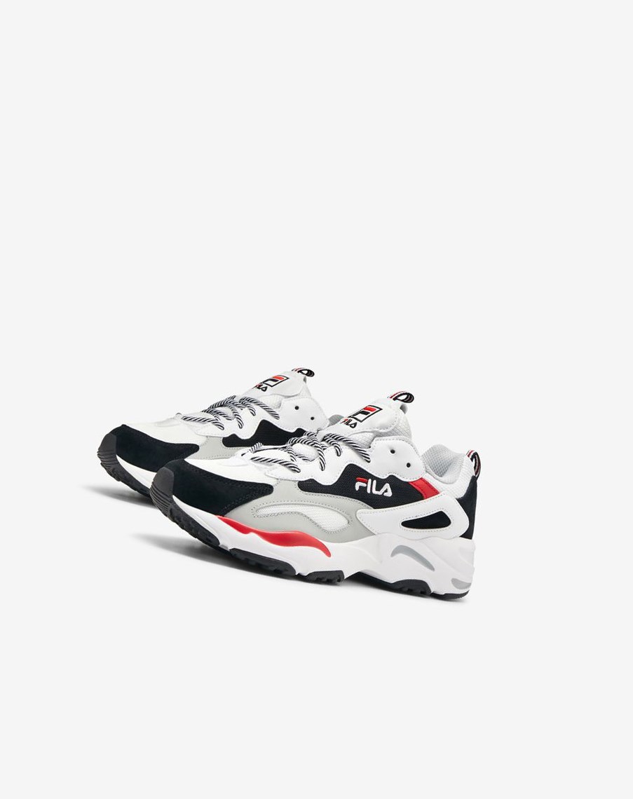 Fila Ray Tracer Sneakers Białe Czarne | GBJHU-4972