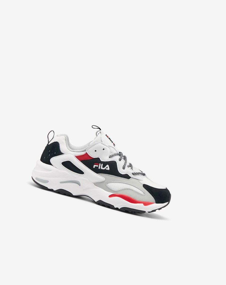 Fila Ray Tracer Sneakers Białe Czarne | GBJHU-4972