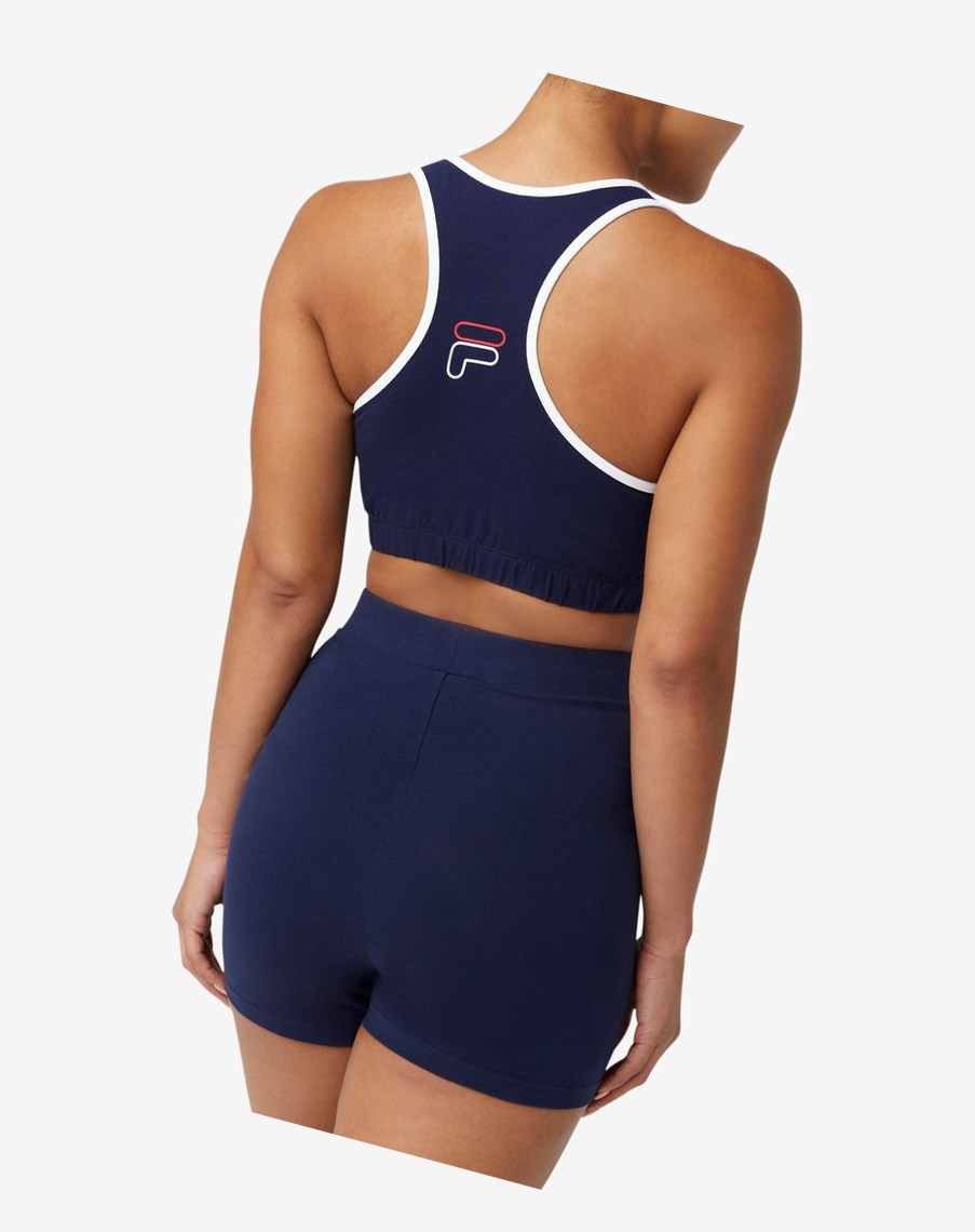 Fila Rebeca Bra Top Białe Czerwone | WYONI-9752