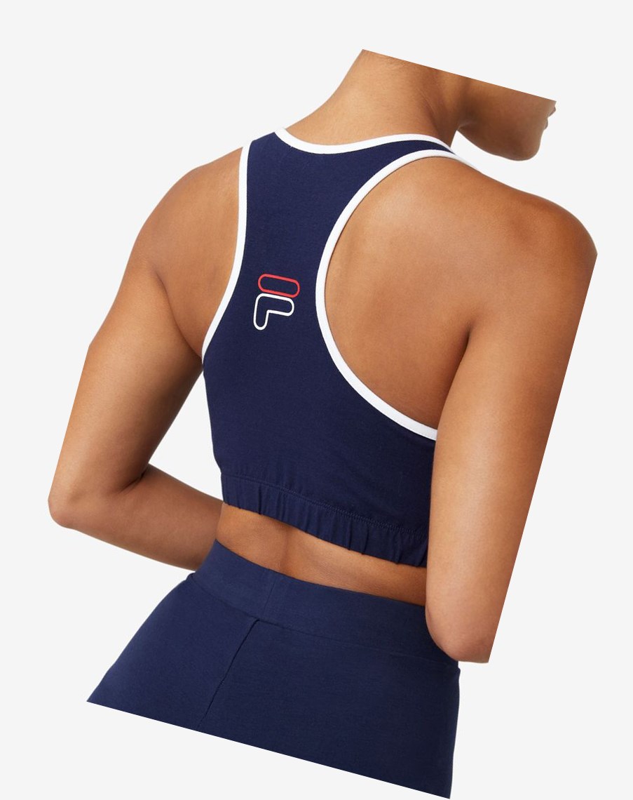 Fila Rebeca Bra Top Białe Czerwone | WYONI-9752